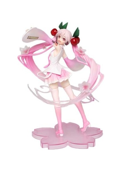 23 cm Anime Pembe Sakura Hayalet Pvc Aksiyon Figürler (Yurt Dışından)