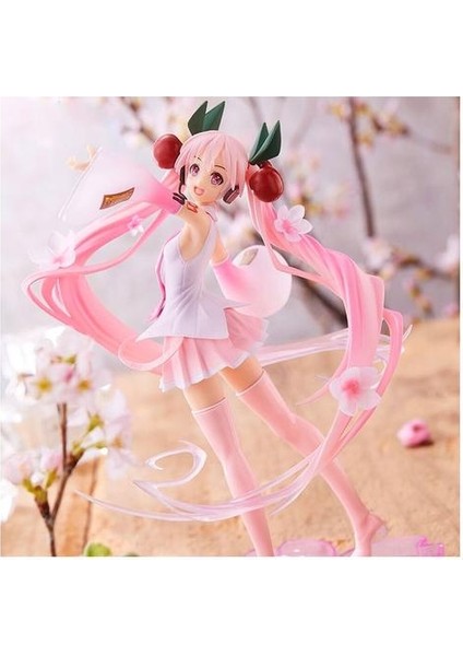 23 cm Anime Pembe Sakura Hayalet Pvc Aksiyon Figürler (Yurt Dışından)