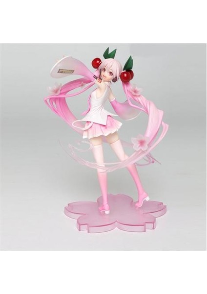 23 cm Anime Pembe Sakura Hayalet Pvc Aksiyon Figürler (Yurt Dışından)