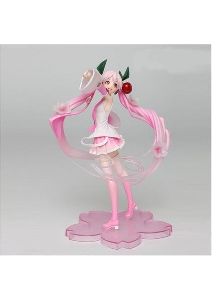 23 cm Anime Pembe Sakura Hayalet Pvc Aksiyon Figürler (Yurt Dışından)