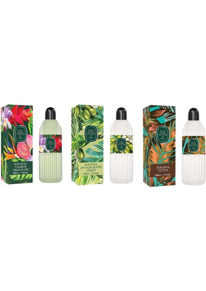 Kolonya Yağmur Ormanları, Ayvalık Zeytin Çiçeği ve Tütün Pet Şişe 400 ml