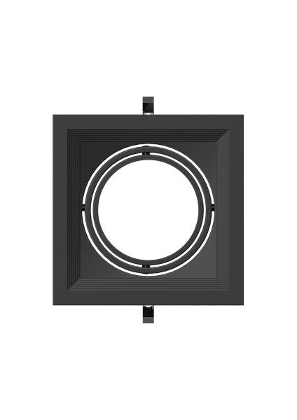 Tekli AR111 Boş Siyah Kasa Armatür