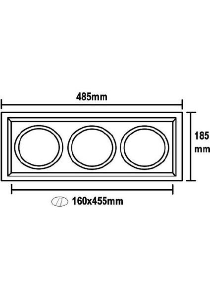 3'lü AR111 Beyaz Boş Kasa Armatür fiyatları