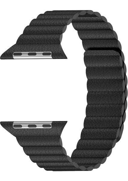 Apple Watch 38 mm Için Gerçek Deri Katmanlı Lob Kordon-Kayış