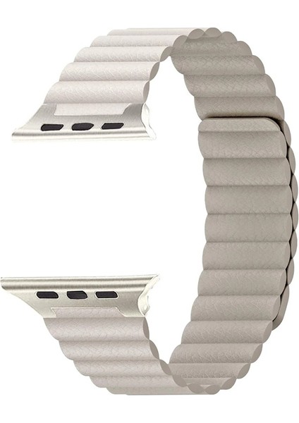 Apple Watch 38 mm Için Gerçek Deri Katmanlı Lob Kordon-Kayış