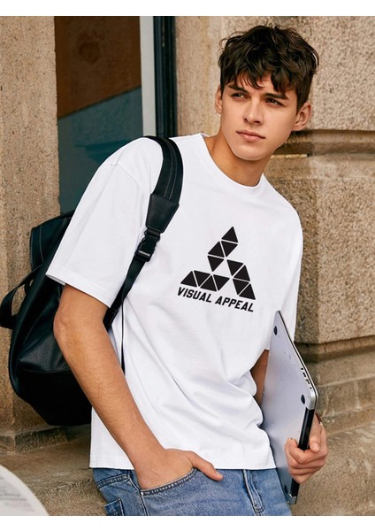 Vısual Appeal Baskılı Loversize Tshirt indirimleri