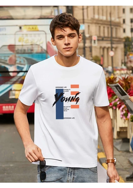 DAXİS Sportwear Company  Yonna Baskılı Ovrsize Tshirt