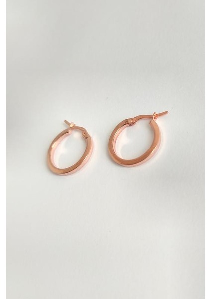 Düz Köşeli Halka Şarnel Gümüş Küpe fiyatları