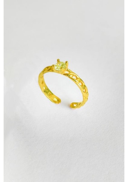 Tek Taşlı Gümüş Yüzük