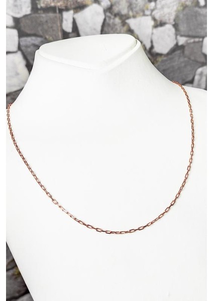 Geçmeli Dikdörtgen Gümüş Zincir modelleri