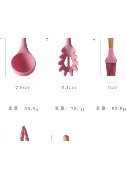 Silikon Spatula 11 Parça Depolama Varil ile Set Yüksek Sıcaklığa Dayanıklı Pişirme Aracı Setleri (Yurt Dışından)