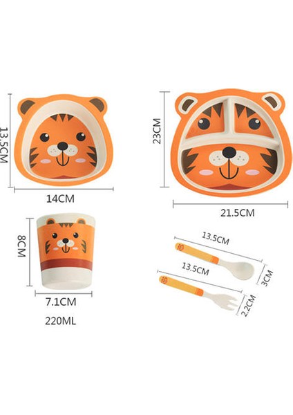 5 Adet / Takım Bebek Yemek Takımı (Yurt Dışından) modelleri