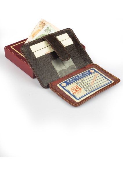 AR-310 %100 Deri Kart ve Para Bölmeli Kartlık modelleri