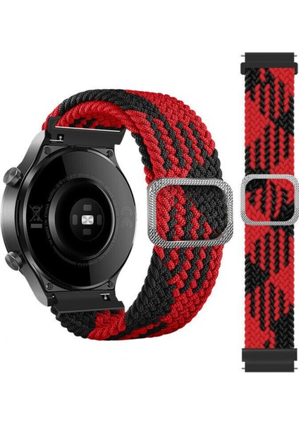 Huawei Watch Gt3 42MM Kordon Örgü Tokalı Gökkuşağı Renkli Kumaş Bileklik (20MM ) fiyatları