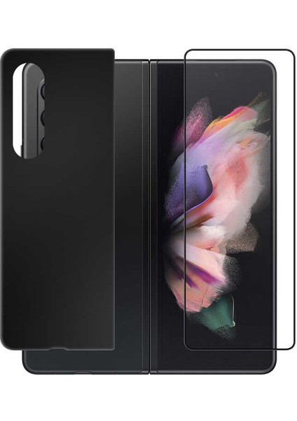 MTK Moveteck Samsung Galaxy Z Fold 4 5g Uyumlu Ekran Koruyucu Temperli Cam Guard Ön ve Arka Full Koruma Tam Uyumlu