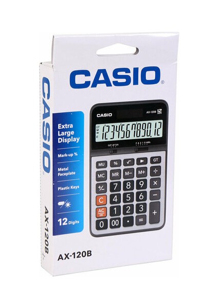 Casio Hesap Makinesi 12 Tuş AX-120B