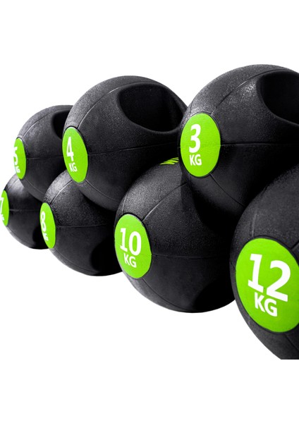 Çift Tutacaklı Slam Ball Sağlık Topu Ağırlık Topu