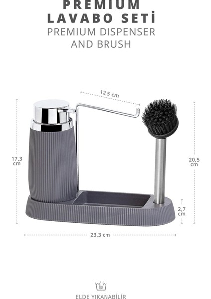 Antrasit Premium Lavabo Seti fiyatları