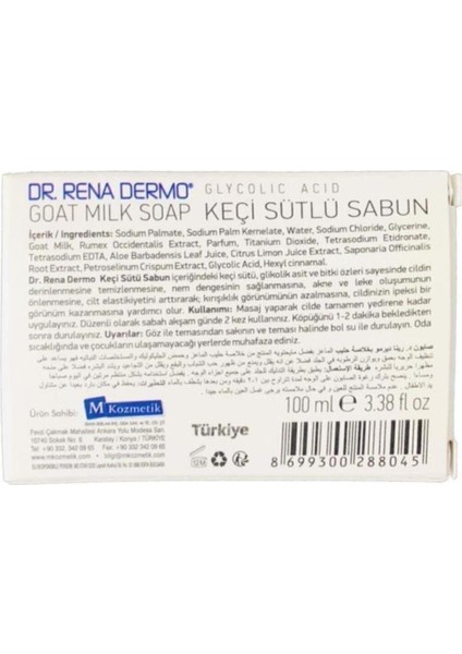 Dr Rena Dermo Keçi Sütlü Sabun 100 ml 4 Adet