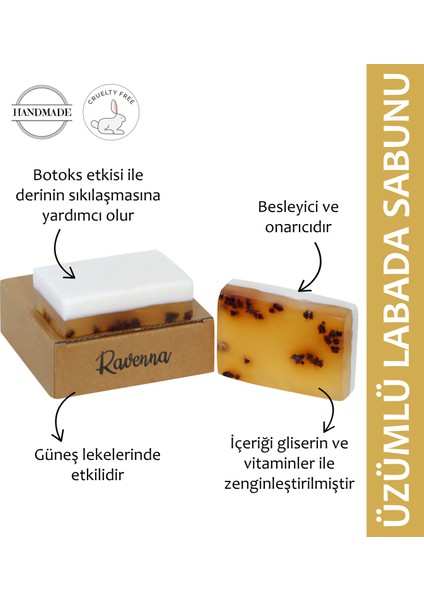 Doğal El Yapımı Üzümlü Labada Sabunu