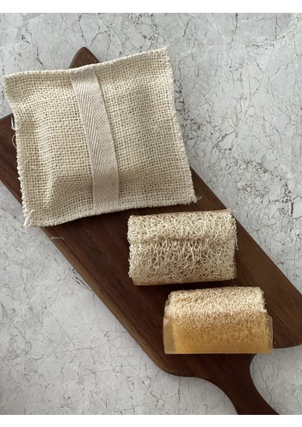 Doğal Kabak Lifli El Yapımı Eşek Sütü Sabunu 130 Gram