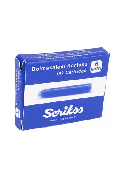 Kartus Dolma Kalem Mavi 6 Lı