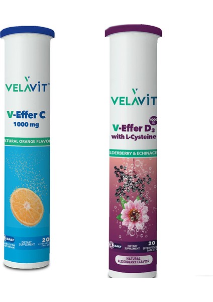 V-Effer C 1000 Mg + V-Effer D3 With L-Cysteine