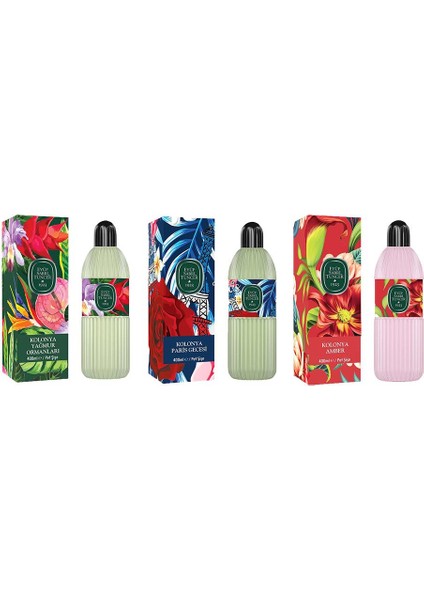 Kolonya Yağmur Ormanları, Paris Gecesi ve Amber Pet Şişe 400 ml