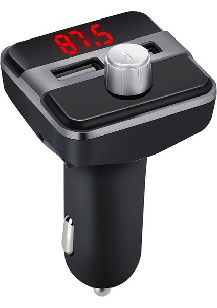 Bluetooth LCD Araç Kiti Fm Verici Çift Çift USB Araç Şarjı Dc 5V 3.1A