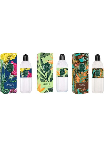 Kolonya Hatıralar, Beyaz Çay ve Tütün Pet Şişe 400 ml