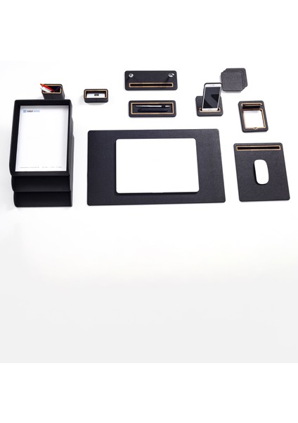 Pera Deri Sümen Takımı 12 Parça Üçlü Evrak Raflı indirimleri