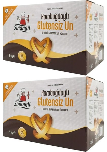 Glutensiz Un 10 kg (10000 Gr) Kutu Karabuğdaylı (2 Paket x 5 Kg)