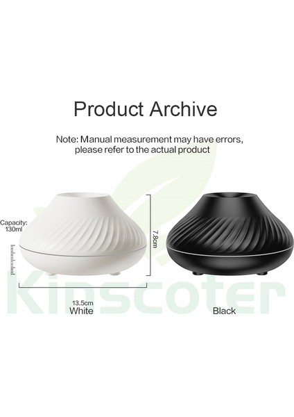Aroma Difüzör Gece Işığı 3D Volkanik Alev Nemlendirici Buhar Makinesi 130 ml fırsatları