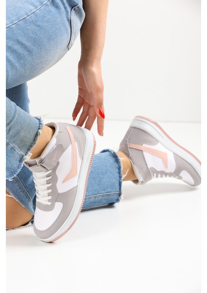 Beyaz Gri Unisex Spor Ayakkabı 2185