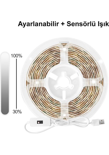 3 Metre Sensörlü Su Geçirmez Akıllı LED Şerit Işık