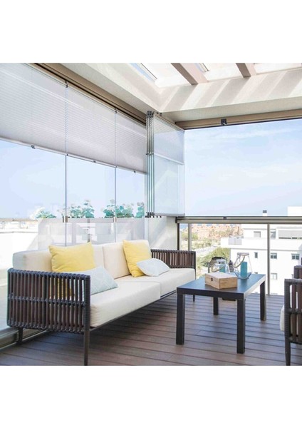 Cam Balkon ve Ofis Perdesi Plise Perde Katlanır Perde modelleri