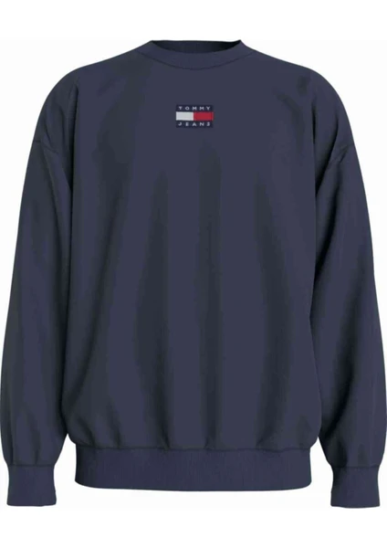 Tommy Jeans Erkek Indigo Sweatshirt ( Model Kodu : DM0DM10911 )