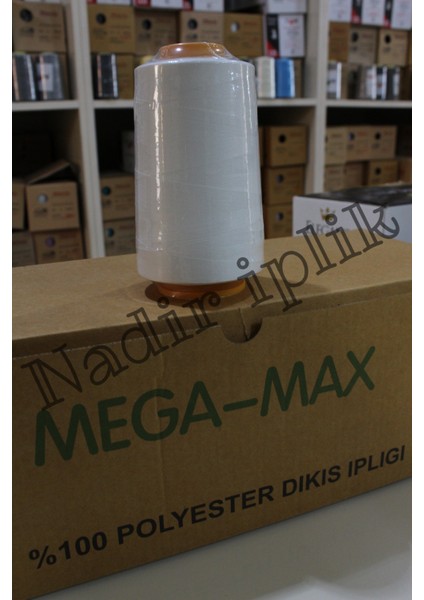 120 No % 100 Polyester Dikiş Ipliği Beyaz 1 Kutu