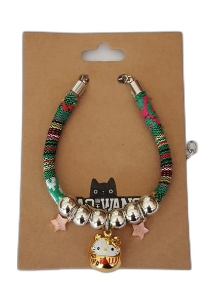 Özel Tasarım Zilli Kedi Kolyesi Hello Kity fiyatları