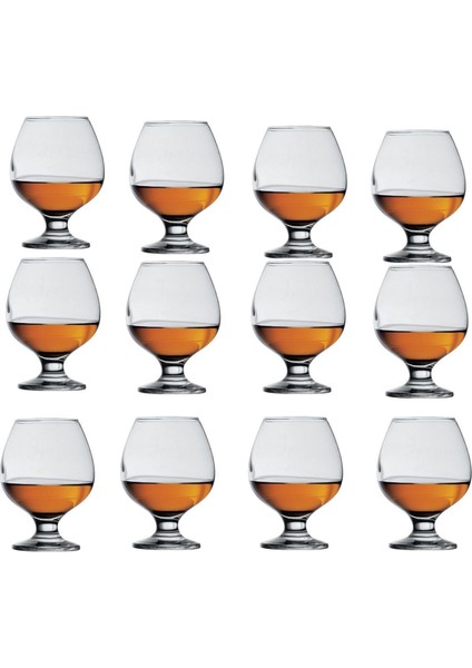 Konyak Su Bardağı - Ayaklı Kadeh Bardak 12 Li 44188