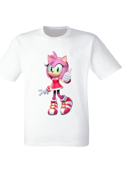 Amy Sonic Baskılı Çocuk Tişörtü