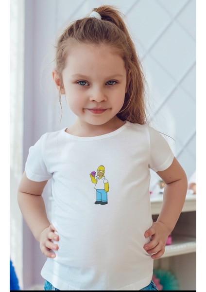 The Simpsons Baskılı Çocuk Tişört