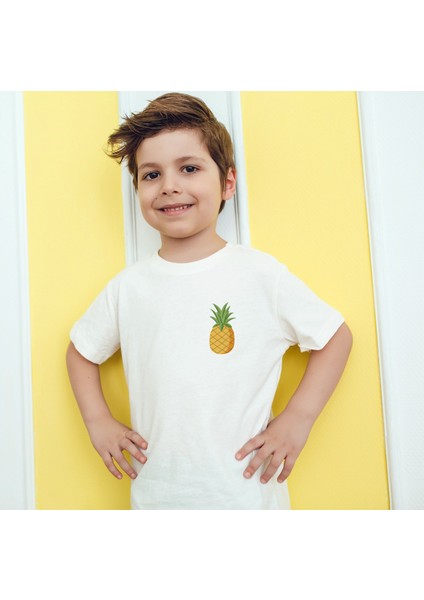 Ananas Baskılı Çocuk Tişört