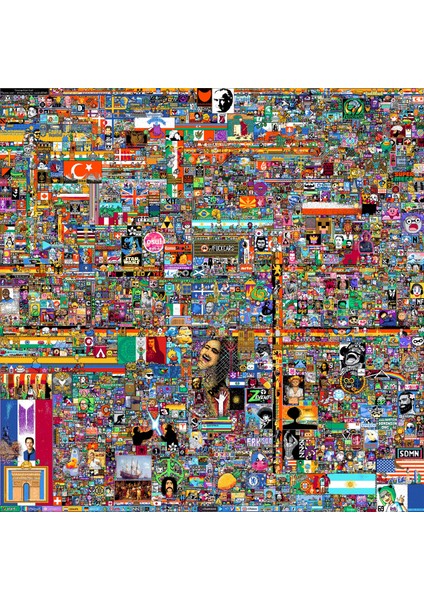 Reddit Place Baskılı Çocuk Nft Tshirt fiyatları