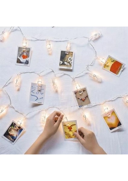 LED Işıklı Fotoğraf Mandalları 20 Adet fiyatları