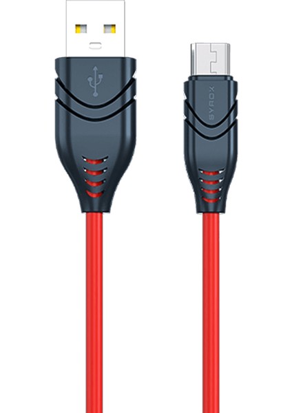 C98 Micro USB Flex Silikon Data/şarj Kablosu 2.1A 1.1mt