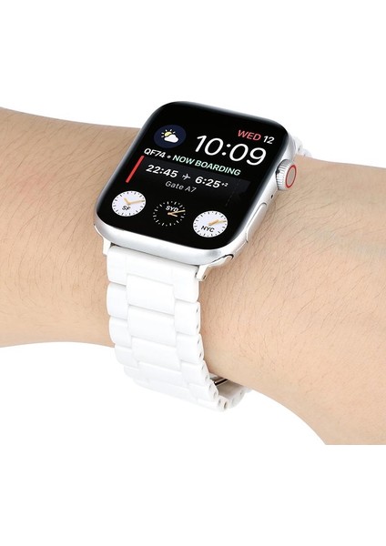 Apple Watch 38 mm Için Zincir Model Seramik Metal Kayış-Kordon modelleri
