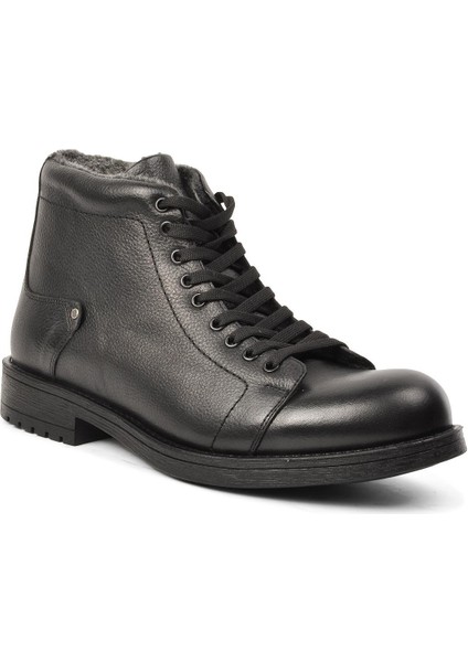 454 Siyah Içi Kürklü Hakiki Deri Erkek Bot modelleri