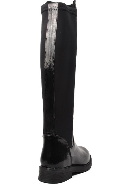 PC-52066 Siyah Kırışık Içi Polarlı Kadın Çizme fırsatları