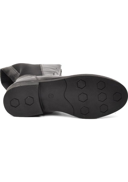 PC-52066 Siyah Kırışık Içi Polarlı Kadın Çizme indirimleri